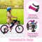 Adjustable Kids Bicycle with Hand Coaster Brake and Basket Training Wheels Perfect Gift for Girl or Boy